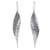 Silver dangle earrings, 'Gentle Breeze' - Handcrafted Karen Silver Dangle Earrings from Thailand (image 2a) thumbail