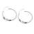 Sterling silver hoop earrings, 'Cool Rounds' - Gleaming Sterling Silver Hoop Earrings from Thailand (image 2c) thumbail