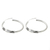 Sterling silver hoop earrings, 'Cool Rounds' - Gleaming Sterling Silver Hoop Earrings from Thailand (image 2d) thumbail