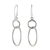 Sterling silver dangle earrings, 'Dotted Links' - Handcrafted Sterling Silver Dangle Earrings from Thailand thumbail