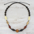 Wood and coconut shell beaded necklace, 'Thai Traveler' - Wood and Coconut Shell Beaded Necklace from Thailand