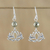 Pyrit-Ohrringe - Lotus-Ohrringe aus Pyrit und Sterlingsilber
