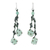 Aventurine and cultured pearl cluster earrings, 'Hanging Berries' - Aventurine and Cultured Pearl Cluster Earrings from Thailand