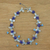 Lapis lazuli and quartz beaded necklace, 'Bluebell Breeze' - Women's Lapis Lazuli and Quartz Beaded Flower Necklace (image 2) thumbail