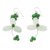 Aventurine and quartz beaded dangle earrings, 'Luck of the Irish' - Green Quartz and Aventurine Beaded Dangle Earrings 925 Hooks (image 2c) thumbail