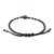 Silver beaded bracelet, 'Karen Simplicity' - 950 Silver and Recon Turquoise Bracelet from Thailand (image 2d) thumbail