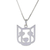 Collar con colgante de plata esterlina - Collar con colgante de perro de plata esterlina de Tailandia