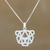 Halskette mit Anhänger aus Sterlingsilber - Abstrakte geometrische Gepardenhalskette