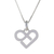 Sterling silver pendant necklace, 'Endless Heart' - Sterling Silver Heart Pendant Necklace from Thailand