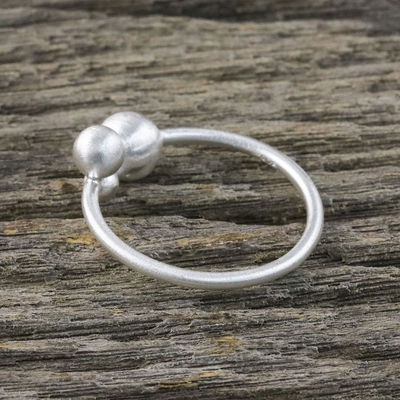 Sterling silver cocktail ring, 'Bubbly Charm' - Bubbly Sterling Silver Cocktail Ring from Thailand