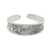 Sterling silver cuff bracelet, 'New Bloom' - Handmade 925 Sterling Silver Floral Cuff Bracelet Thailand thumbail