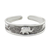 Sterling silver cuff bracelet, 'Elephant Way' - Handcrafted Sterling Silver Elephant Cuff Bracelet thumbail