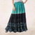 Cotton batik maxi skirt, 'Summer Dance' - Batik Painted Floral 100% Cotton Skirt from Thailand thumbail