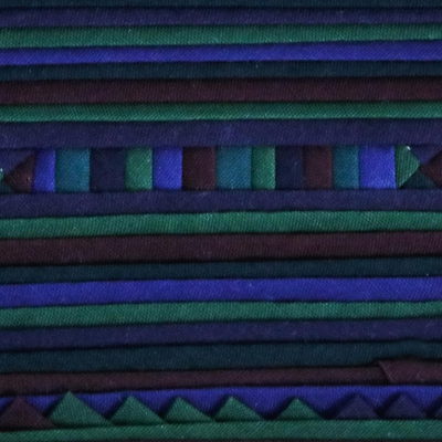 Untersetzer aus Baumwollmischung, (6er-Set) - Handgefertigte Untersetzer aus Baumwollmischung in Dunkelblaugrün (6er-Set)