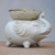 Ceramic oil warmer, 'Elephant Fragrance in White' - Elephant-Shaped Ceramic Oil Warmer in White from Thailand (image 2b) thumbail
