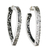 Sterling silver half-hoop earrings, 'Boundless Love' - Handmade Heart Shaped Sterling Silver Half-Hoop Earrings
