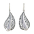 Sterling silver dangle earrings, 'Leafy Grandeur' - Handcrafted Sterling Silver Dangle Earrings from Thailand