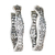 Sterling silver half-hoop earrings, 'Graceful Wave' - Handmade Sterling Silver Half-Hoop Earrings from Thailand