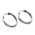 Sterling silver half-hoop earrings, 'Graceful Wave' - Handmade Sterling Silver Half-Hoop Earrings from Thailand