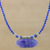 Quartz and lapis lazuli beaded pendant necklace, 'Shades of Blue' - Quartz and Lapis Lazuli Pendant Necklace from Thailand (image 2b) thumbail