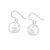 Sterling silver dangle earrings, 'Stellar Elephants' - Circular Sterling Silver Elephant Earrings from Thailand