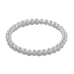 Sterling silver mid-finger band ring, 'Cute Bubbles' - High-Polish Sterling Silver Mid-Finger Ring from Thailand