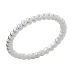 Sterling silver mid-finger band ring, 'Cute Bubbles' - High-Polish Sterling Silver Mid-Finger Ring from Thailand