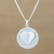 Sterling silver pendant necklace, 'Open Your Heart' - Sterling Silver Heart Pendant Necklace from Thailand (image 2) thumbail