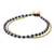 Lapis lazuli beaded anklet, 'Ringing Beauty' - Lapis Lazuli and Brass Beaded Anklet from Thailand