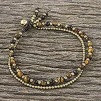 Tigers eye beaded bracelet, Valley of Amber