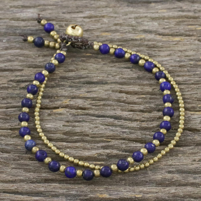Lapiz lazuli beaded bracelet, Valley of Lapis