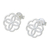 Sterling silver stud earrings, 'Mandarin Charm' - Handmade Mandarin Charm 925 Sterling Silver Stud Earrings (image 2c) thumbail