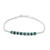 Silver beaded bracelet, 'Relaxing Holiday' - Silver and Recon Turquoise Beaded Bracelet from Thailand (image 2c) thumbail