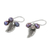 Cultured pearl dangle earrings, 'Lively Leaves in Grey' - Grey Cultured Pearl and Silver Leaf Earrings from Thailand (image 2d) thumbail