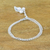Charm-Armband aus Zuchtperlen - Charm-Armband mit Blatt-Zuchtperle in Weiß aus Thailand