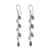 Cultured pearl dangle earrings, 'Purity of Life in Grey' - Cultured Pearl Dangle Earrings in Grey from Thailand thumbail