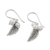 Cultured pearl dangle earrings, 'Lively Leaves in White' - Cultured Pearl Leaf Dangle Earrings in White from Thailand (image 2c) thumbail