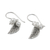 Cultured pearl dangle earrings, 'Lively Leaves in White' - Cultured Pearl Leaf Dangle Earrings in White from Thailand (image 2d) thumbail