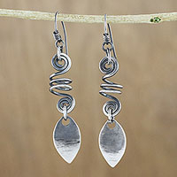 Sterling silver dangle earrings, 'Garden View'