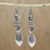 Sterling silver dangle earrings, 'Garden View' - Sterling Silver Spiral Motif Dangle Earrings from Thailand (image 2) thumbail