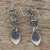 Sterling silver dangle earrings, 'Garden View' - Sterling Silver Spiral Motif Dangle Earrings from Thailand (image 2b) thumbail