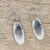 Sterling silver dangle earrings, 'Mystical Modernity' - Modern Sterling Silver Dangle Earrings from Thailand (image 2b) thumbail