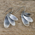Sterling silver dangle earrings, 'Mystical Trios' - Curvy Sterling Silver Dangle Earrings from Thailand (image 2b) thumbail