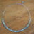 Cultured pearl beaded necklace, 'Peaceful Shores' - Cultured Pearl and Reconstituted Turquoise Necklace thumbail