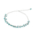 Cultured pearl beaded necklace, 'Peaceful Shores' - Cultured Pearl and Reconstituted Turquoise Necklace (image 2c) thumbail