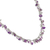 Amethyst and cultured pearl beaded bracelet, 'Thai Magic' - Amethyst and Cultured Pearl Beaded Necklace from Thailand (image 2d) thumbail