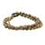 Unakite beaded bracelet, 'Love the Earth' - Multi-Strand Unakite and Brass Beaded Bracelet from Thailand (image 2b) thumbail