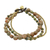 Unakite beaded bracelet, 'Love the Earth' - Multi-Strand Unakite and Brass Beaded Bracelet from Thailand (image 2c) thumbail