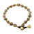 Jasper beaded bracelet, 'Earthen Color' - Jasper and Brass Beaded Bracelet from Thailand thumbail