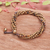 Tiger's eye beaded bracelet, 'Earthen Beads' - Multi-Strand Tiger's Eye Beaded Bracelet from Thailand (image 2) thumbail